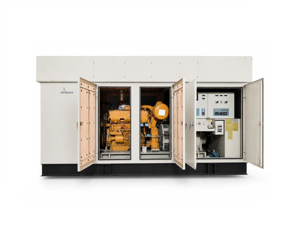 Hitachi SA6D125<br>300 kVA Super Silent  Diesel Generator Powered by Komatsu